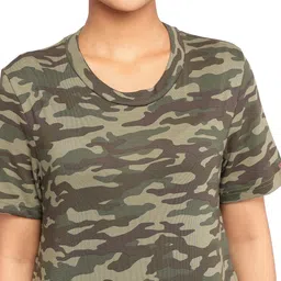 solognac Women T-Shirt Army Military Camo Print SG-100 - Camo New Wood-picture-13