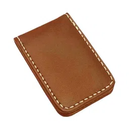ujeavette 4xMagnetic Money Clip Dollar Cash Clamp Card Holder Wallet Brown_60x41x8mm image 1