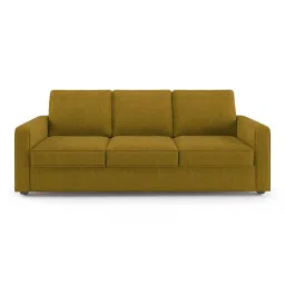 urban ladder create Apollo 3 Seater Fabric Sofa in Olive Green Colour image 2