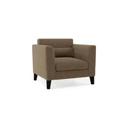 urban ladder create Lewis 1 Seater Fabric Sofa in Dune Colour image 2