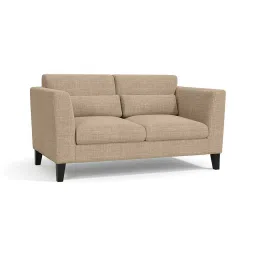 urban ladder create Lewis 2 Seater Fabric Sofa in Sandshell Beige Colour image 2
