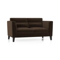 urban ladder create Lewis 2 Seater Fabric Sofa in Dark Earth Colour image 2