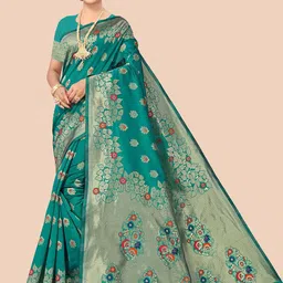 Maroosh Woven Design Zari Banarasi Saree-picture-11