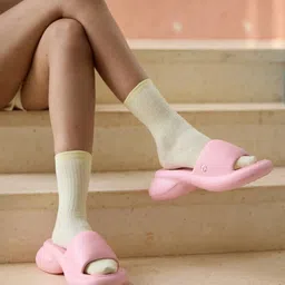 CAI Women Open Toe Flats with Western - Embellished-picture-23