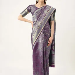 Maroosh Woven Design Zari Banarasi Saree-image-42