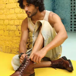 THOMAS CRICK Men Lace-Up Casual Leather Biker Boots-picture-24