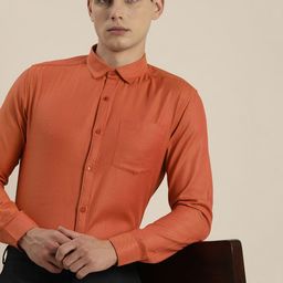 INVICTUS Men Brown Slim Fit Micro Ditsy Printed Formal Shirt-picture-37