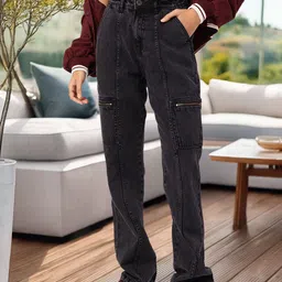 DressBerry Women Denim-Decked Diva Straight Fit Jeans-image-3