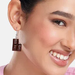 DressBerry Contemporary Chocolate Drop Earrings-picture-20
