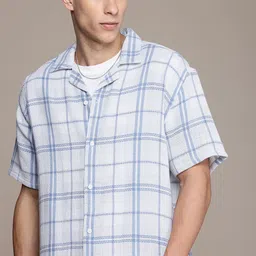 The Roadster Life Co. Pure Cotton Relaxed Fit Opaque Checked Casual Shirt-picture-40