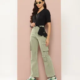 Harvard Women Flared High-Rise Stretchable Jeans-image-3
