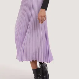 ALCOTT Women Accordion Pleated Midi A-Line Skirt-picture-33