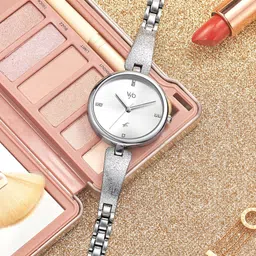 Fastrack Vyb Diva Brass Dial & Metal Straps Analogue Watch FV60005SM01W-picture-19
