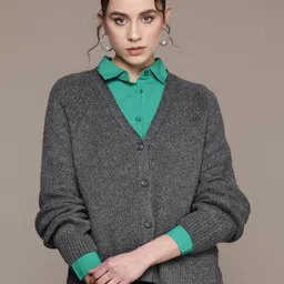 MANGO Women Solid Cardigan-picture-22