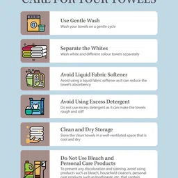 Arrabi Set Of 4 Striped 210 GSM Cotton Bath Towels image 5