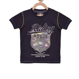 Duke Boys Navy Printed Round Neck T-shirt-image-81