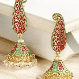 OOMPH Contemporary Jhumkas Earrings-picture-21
