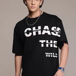 The Roadster Lifestyle Co. Men Printed Relaxed Fit Pure Cotton T-shirt-picture-52