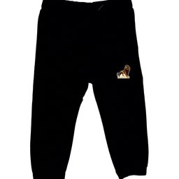 Disney by Wear Your Mind Kids Black Solid Pure Cotton Joggers-picture-0