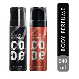 wild stone code Wild Stone Men Pack of 2 Code Copper and Chrome Body Spray 240 ml-picture-21