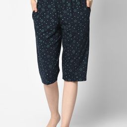 mack jonney VIMAL JONNEY Women Navy Blue Printed Lounge Shorts-picture-49