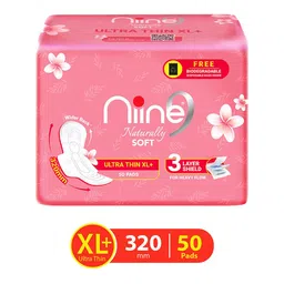 Niine Naturally Soft XL+ 320mm Sanitary Napkins - 50 Pads-picture-57