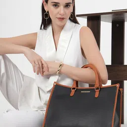 French Connection Women Solid Structured Tote Bag image 1