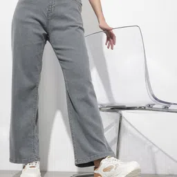 The Roadster Life Co. Women Straight Fit High-Rise Stretchable Jeans-image-94