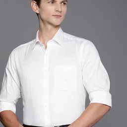 Raymond Solid Slim Fit Pure Cotton Formal Shirt-picture-36