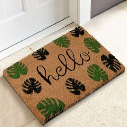 HOKIPO Brown & Green Printed Anti-Skid Coir Doormat-picture-42