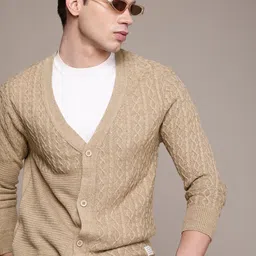 WROGN V-Neck Open Front Cardigan Sweater-picture-29
