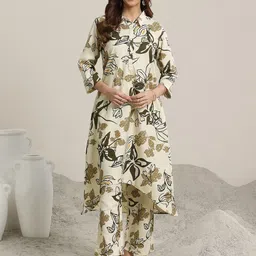 Libas Floral Printed Tunic With Palazzos Co-Ords-image-65