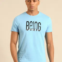 Being Human Pure Cotton Brand Logo Printed T-shirt-picture-22