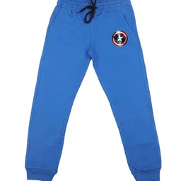 Marvel by Wear Your Mind Boys Blue Solid Straight-Fit Joggers-picture-21