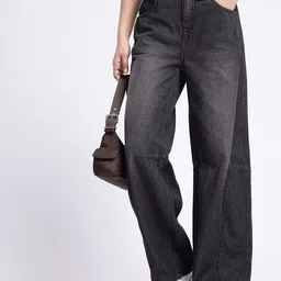 glitchez Women Urban Savvy Barral Fit High-Rise Light Fade Jeans-image-5