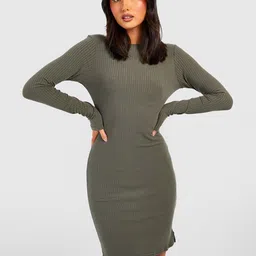 Boohoo Ribbed Bodycon Dress-picture-30