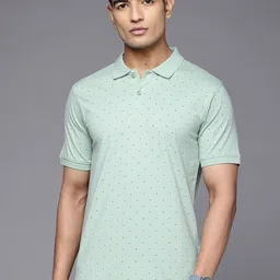 Raymond Printed Polo Collar Pure Cotton Slim Fit T-shirt-picture-48