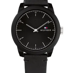 Tommy Hilfiger Men Solid Dial & Leather Strap Analogue Watch TH1710542W-picture-2