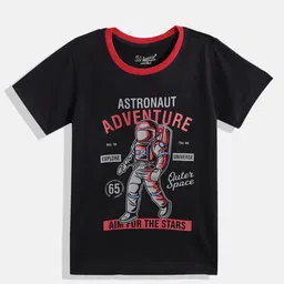Eteenz Boys Graphic & Typography Printed Premium Cotton Round-Neck T-shirt-picture-17
