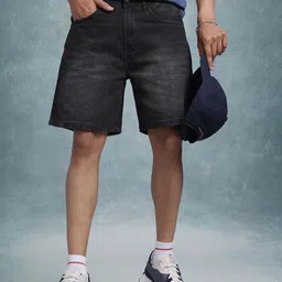 The Roadster Life Co. Men Washed Denim Shorts-picture-24