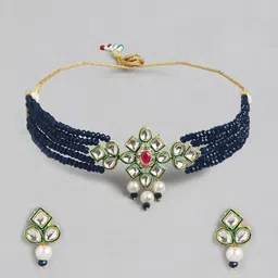 Anouk Gold-Plated Kundan-Studded Jewellery Set-picture-11