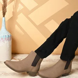 Roadster Men High Top Suede Chelsea Chukka Boots-picture-19