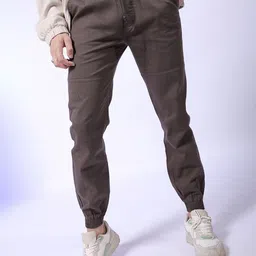 The Indian Garage Co Men Grey Solid Track Pant-picture-10