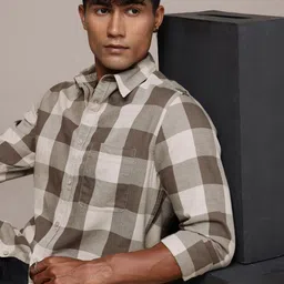 The Roadster Life Co. Checked Pure Cotton Casual Shirt-image-97