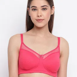 Enamor Pink Non-Wired Non Padded Full Coverage Everyday Tshirt Bra A030-image-7
