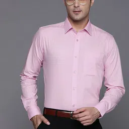 Raymond Men Pink Slim Fit Opaque Formal Shirt-picture-11