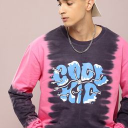 Kook N Keech Pure Cotton Dyed & Typography Printed Sweatshirt-picture-48
