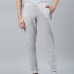 Alcis Men Grey Melange Solid Joggers-picture-2