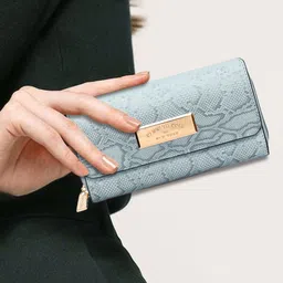 Kenneth Cole Women Abstract Textured PU Three Fold Wallet-picture-50