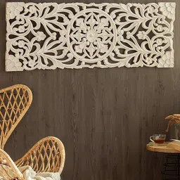 VAS collection home White Textured Wooden Wall Plate-picture-19